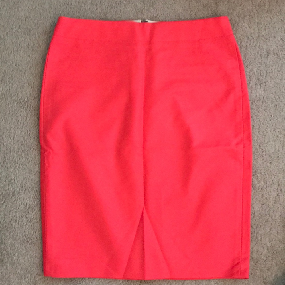 NWT J.Crew Bright Pink Pencil Skirt, size 4